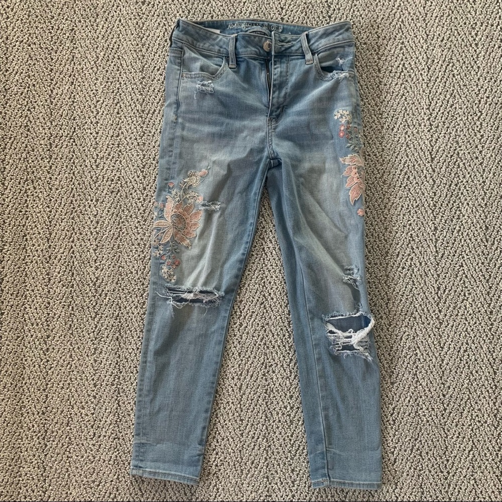 American eagle crop Jean